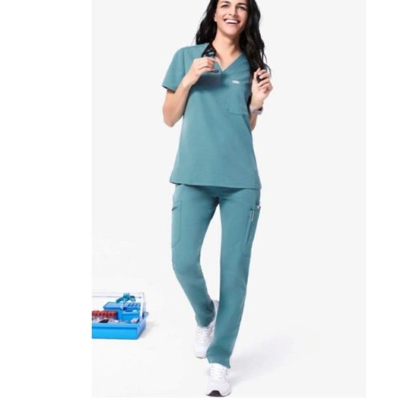 Figs Other Figs Scrubs Xs Top And Xxs Bottom Pair In Hydrogreen